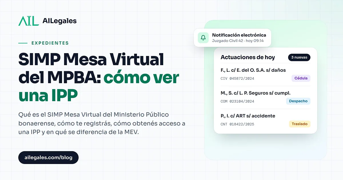SIMP Mesa Virtual del MPBA: cómo ver una IPP