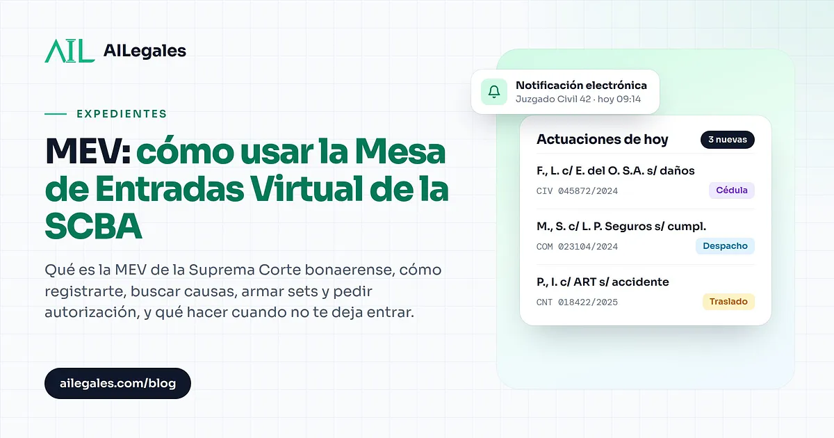 MEV: cómo usar la Mesa de Entradas Virtual de la SCBA