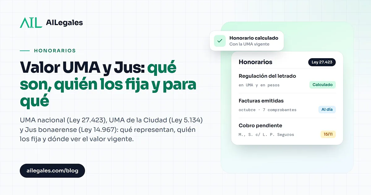 Valor UMA y Jus: qué son, quién los fija y para qué