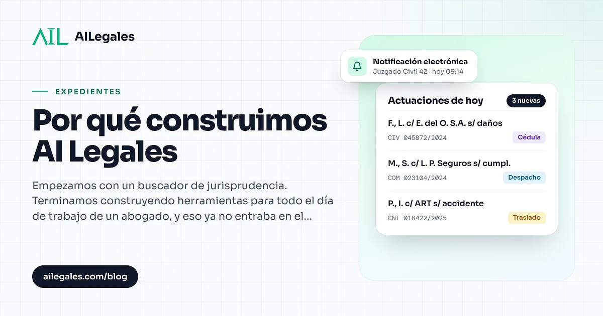 Por qué construimos AI Legales