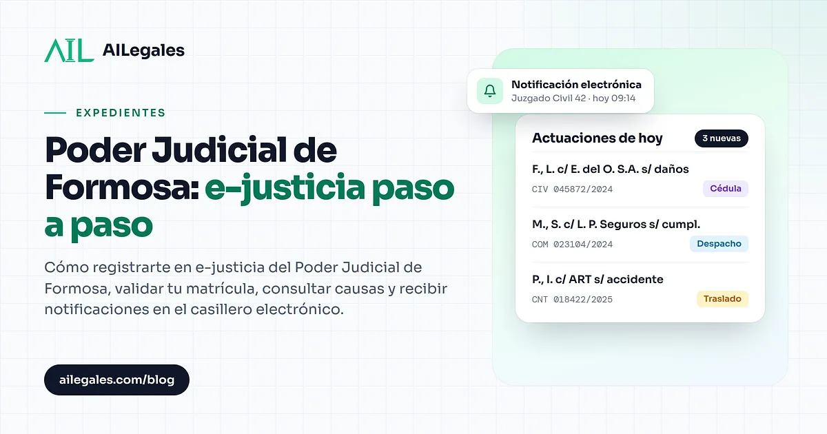 Poder Judicial de Formosa: e-justicia paso a paso