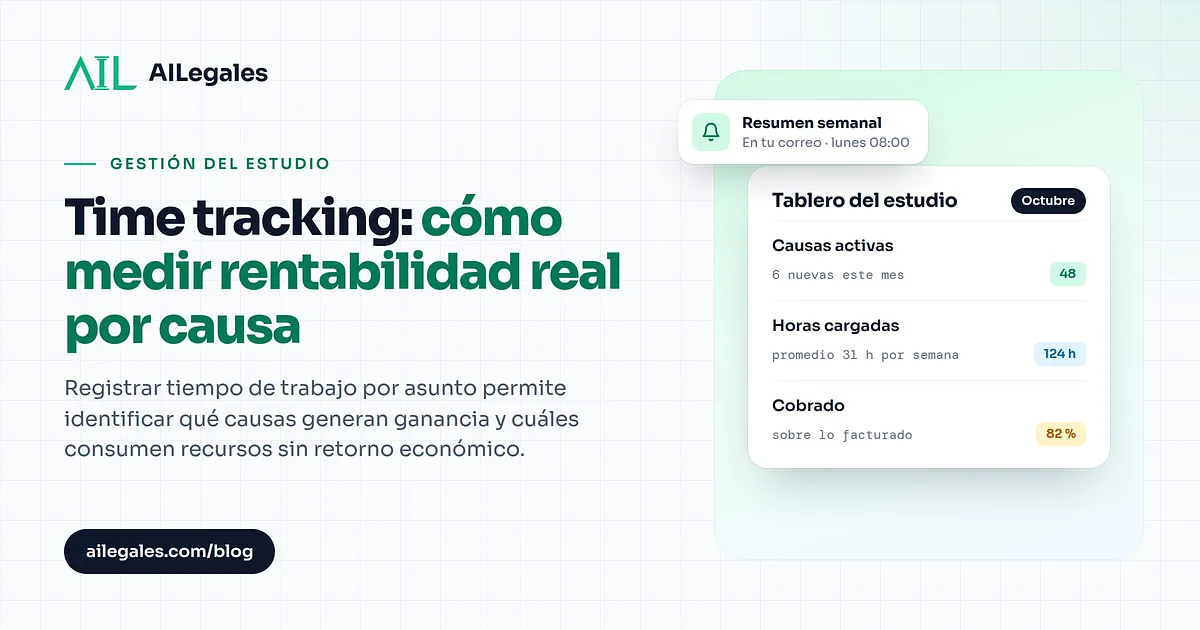Time tracking: cómo medir rentabilidad real por causa
